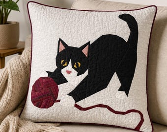Cat - Yarn Chaos – FPP Foundation Paper Piecing – 5 Sizes – PDF