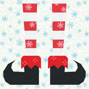 Elf Legs Foundation Paper Piecing Pattern (FPP), Quilt Block, PDF ...
