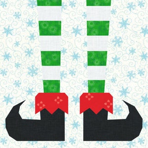 Elf Legs Foundation Paper Piecing Pattern (FPP), Quilt Block, PDF ...