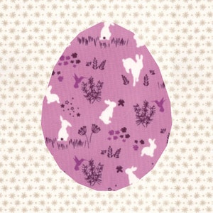 Easter Egg, Foundation Paper Piecing Pattern (FPP), Quilt Block, PDF Pattern, 3 sizes