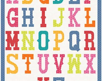 Western Alphabet, Foundation Paper Piecing Pattern (FPP), Quilt Block, PDF Patterns, 2 sizes