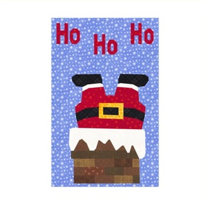 Santa got Stuck! Foundation Paper Piecing Pattern (FPP), Quilt Block, PDF Pattern, 1 size
