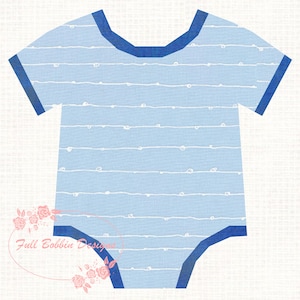 Babygrow, Foundation Paper Piecing Pattern (FPP), Quilt Block, PDF Pattern, 3 sizes