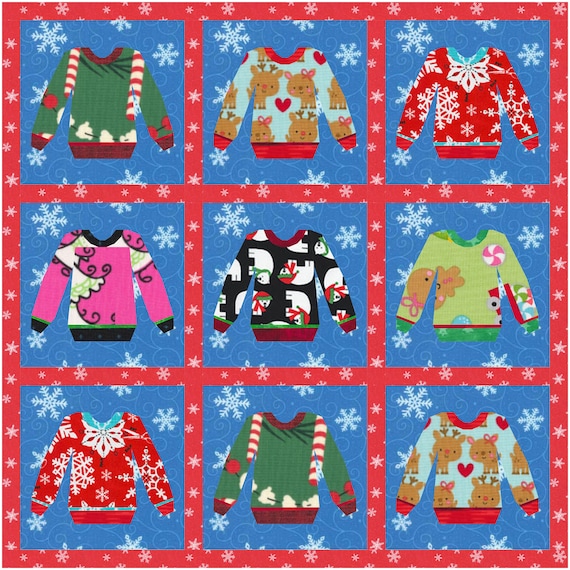 Ugly Sweater Foundation Paper Piecing 