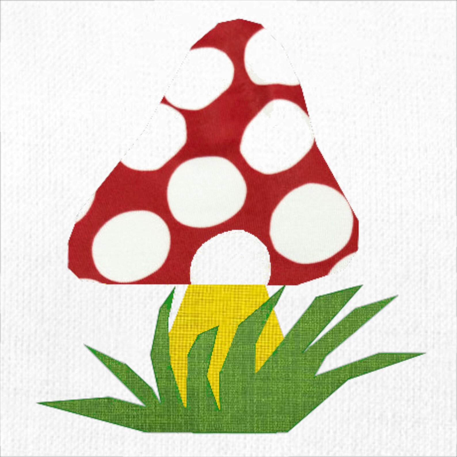 Toadstool, Foundation Paper Piecing Pattern (FPP), Quilt Block, PDF ...