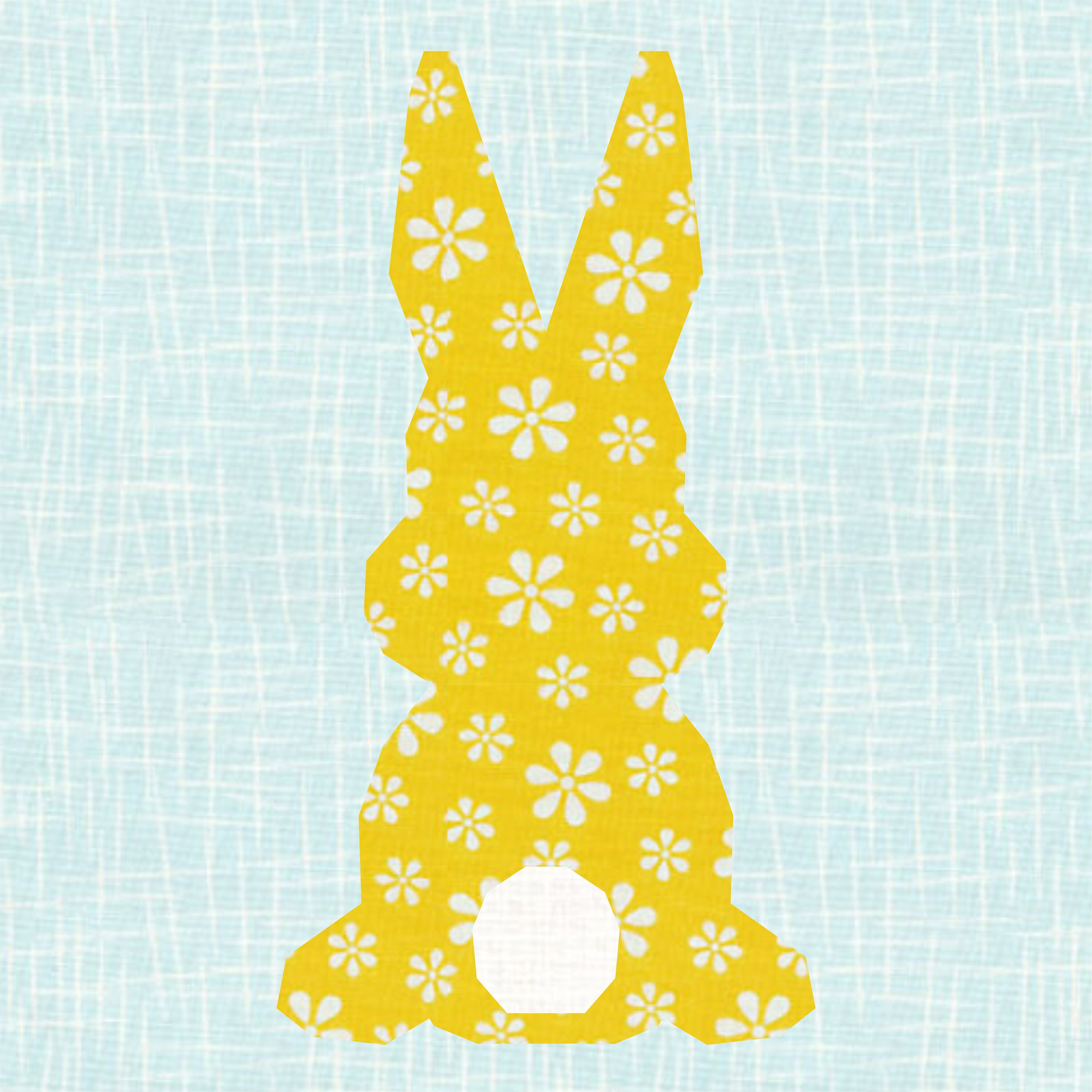 Easter Bunny, Rabbit, Foundation Paper Piecing Pattern (FPP), Quilt ...