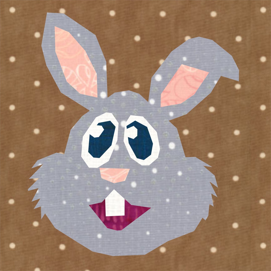 Bugsy, Easter Bunny, Rabbit, Foundation Paper Piecing Pattern (FPP ...