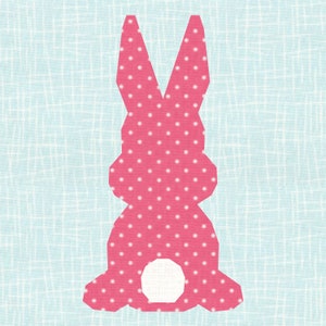 Osterhase, Osterhase, Foundation Paper Piecing Pattern (FPP), Quilt Block, PDF Pattern, 3 Größen