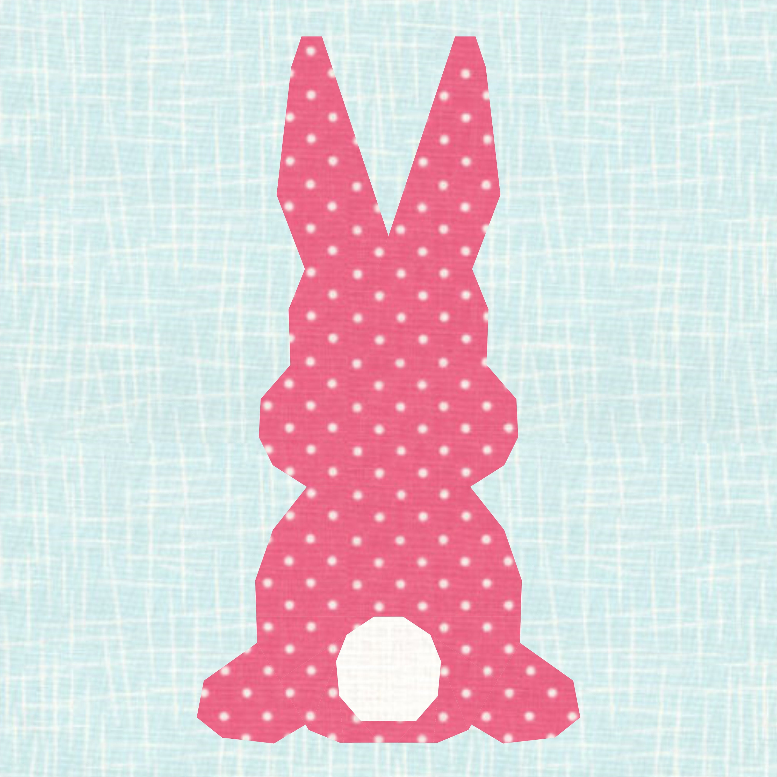 Easter Bunny, Rabbit, Foundation Paper Piecing Pattern (FPP), Quilt ...