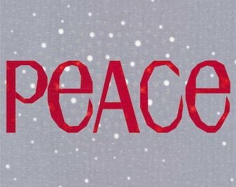 Peace, Foundation Paper Piecing Pattern (FPP Pattern), Quilt Block, 5 Sizes Included
