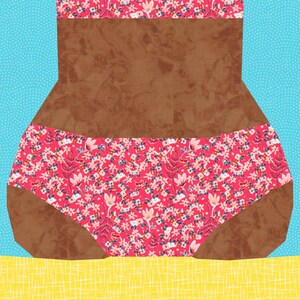 Beach Bums Foundation Paper Piecing Pattern (FPP), Quilt Block, PDF ...