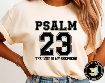 Psalm 23 Christian T-Shirt, Unisex Bible Verse Tee