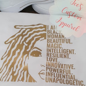 Loc Queen Shirt, Natural Hair Shirt, Loc&#39;d T-Shirt, Dreadlocks, Afrocentric Shirt, Women with Locs, Black Queen, Loc Journey, Melanin Shirt