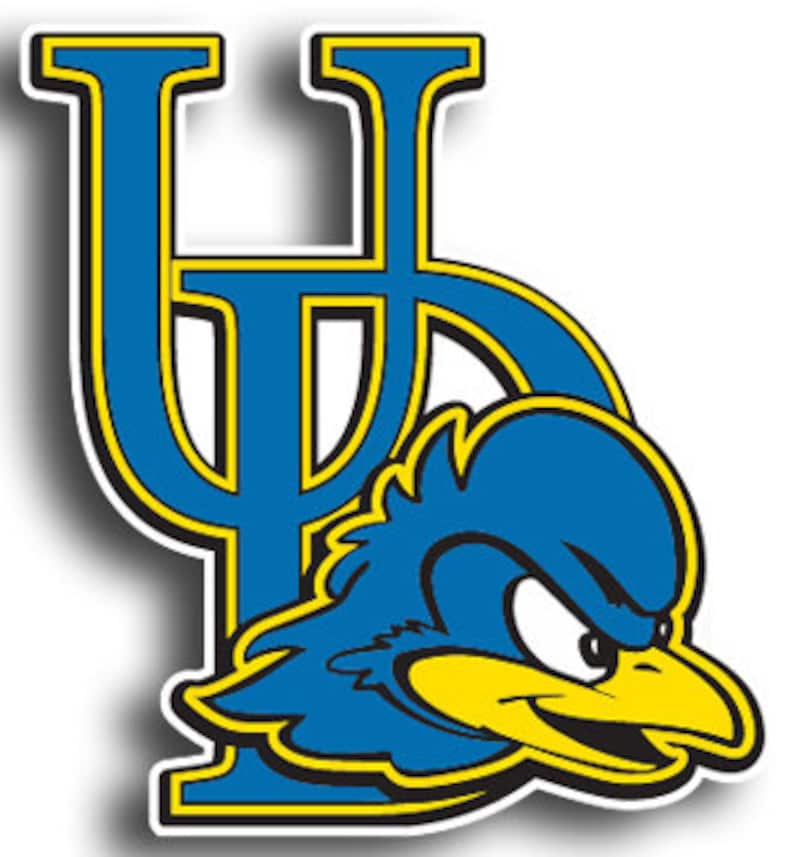 University of Delaware Blue Hens Logo Sticker Vinyl Decal Etsy