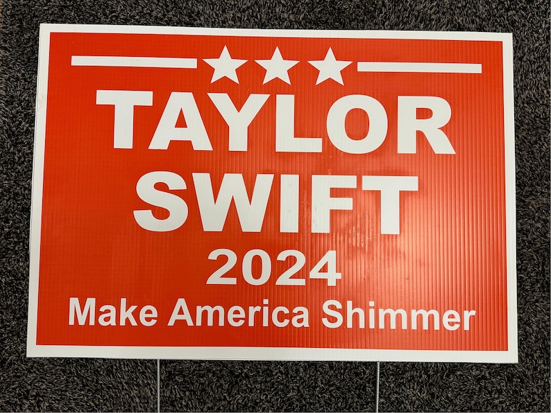 Election Style Swift 2024 Yard Signs image 1