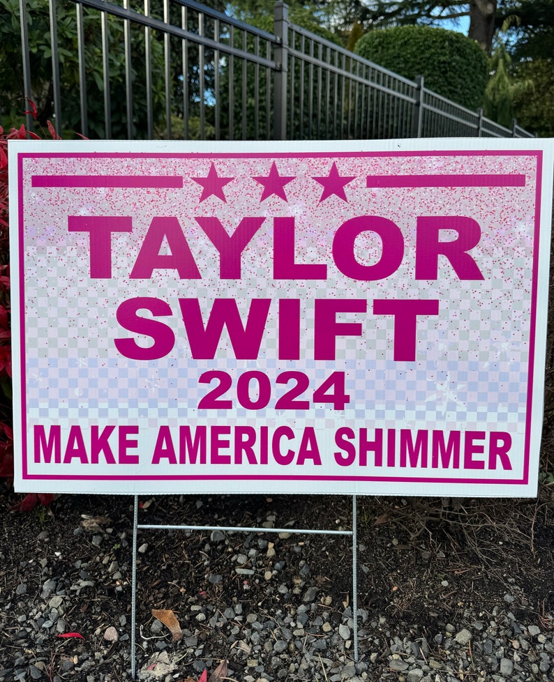 Swift SHIMMERING 2024 Election Style Yard Signs image 3