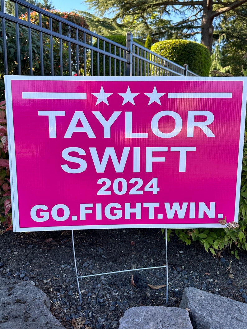 Swift 2024 Election Style Yard Signs image 2