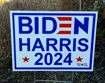 NEU: Biden Harris Präsident Werbeschild