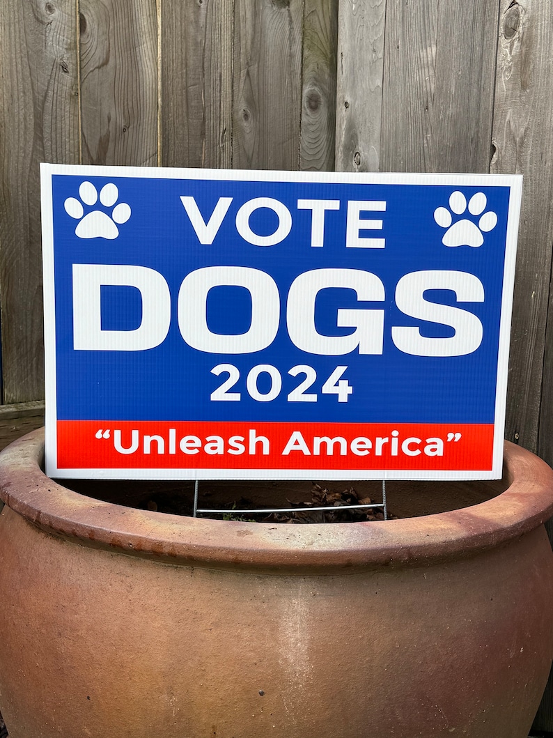 NOUVEAU : panneaux de signalisation VOTE DOGS 2024 image 4