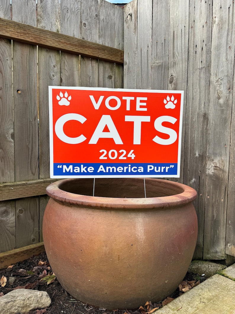 NEW: VOTE CATS 2024 Yard Signs image 3