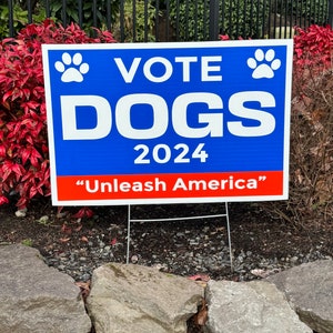 NOUVEAU : panneaux de signalisation VOTE DOGS 2024 image 1