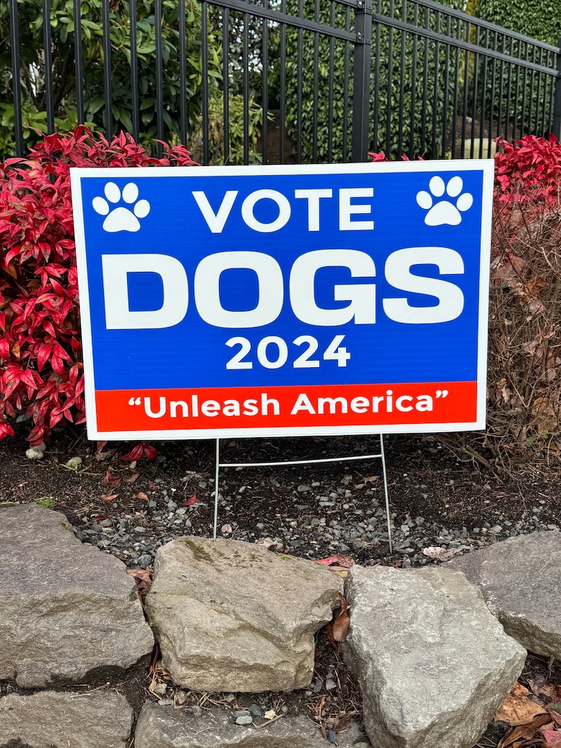NEW: VOTE DOGS 2024 Yard Signs image 1