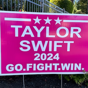Swift 2024 Election Style Yard Signs image 1