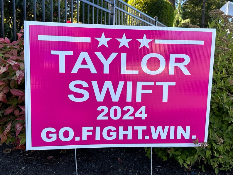 Swift 2024 Election Style Yard Signs image 1