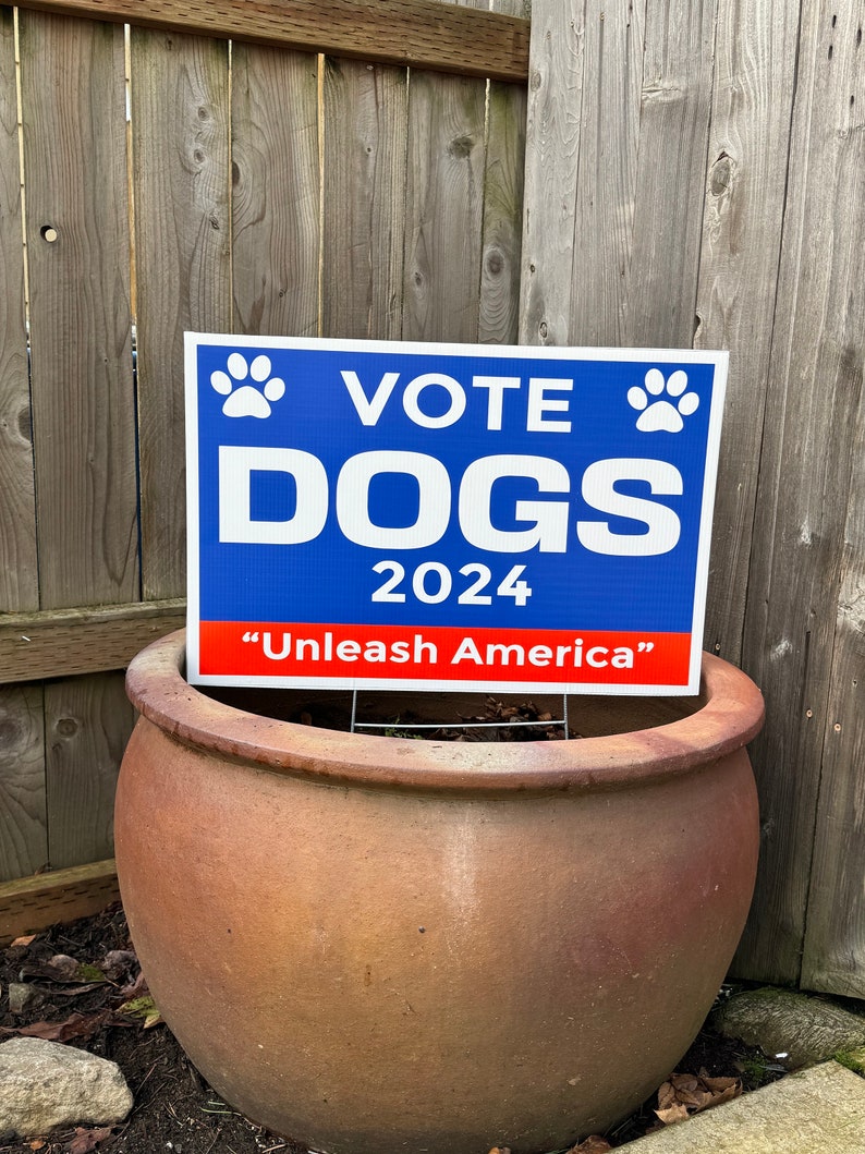 NOUVEAU : panneaux de signalisation VOTE DOGS 2024 image 3