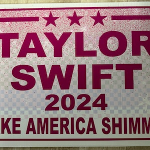 Swift SHIMMERING 2024 Election Style Yard Signs image 2