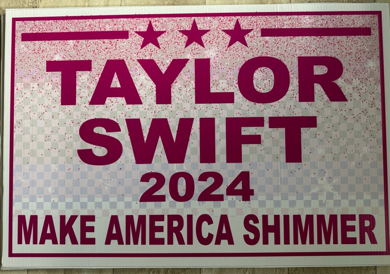 Swift SHIMMERING 2024 Election Style Yard Signs image 2