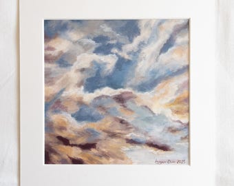 Pink Sunset Skies | Original Oil Painting | Scottish Landscape Art