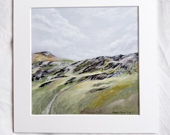 Misty Hillside | Original Oil Painting | Scottish Landscape Art