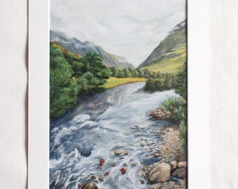 Glencoe Valley | Original Oil Painting | Scottish Landscape Art