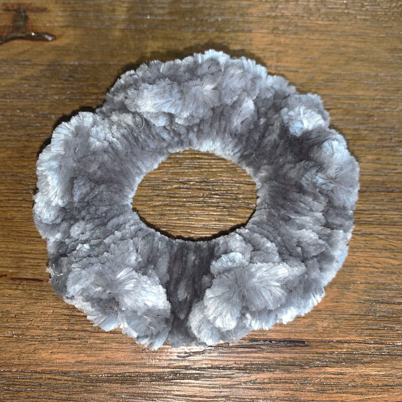 Soft Velvet Crocheted Scrunchies