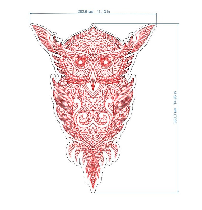 Download 3D Owl Mandala Svg - Layered SVG Cut File