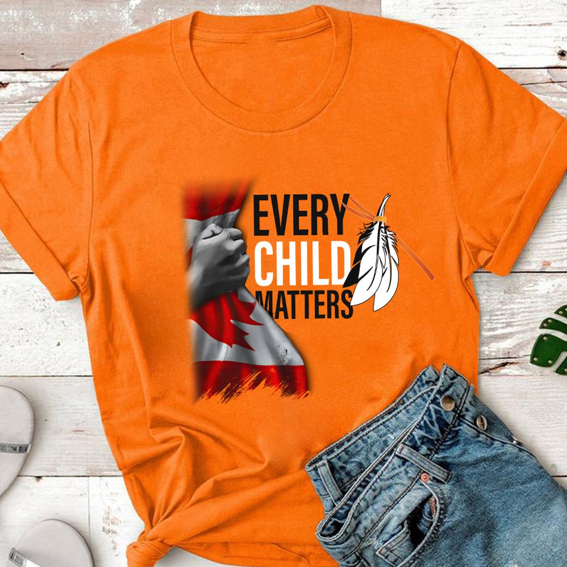 Orange Shirt Day Canada Flag shirt Orange Shirt Day | Etsy