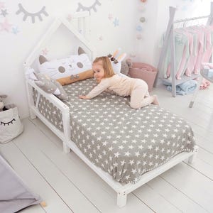 Montessori Bed, Toddler Bed Frame, Montessori House Bed, Beds For Toddler, Wooden Kids Furniture, Nursery Decor, Twin Loft Bed Frame