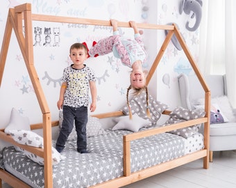 kids double floor bed