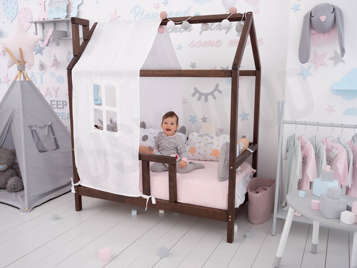 Montessori bed Toddler bed Kids bed Education furniture Etsy