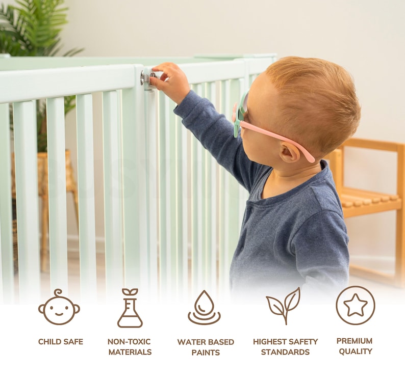 Peuterbed, montessori-vloerbed, houten platformbed, laag profiel bedframe, kinderbed, decoratie kinderkamer, kindermeubels afbeelding 7