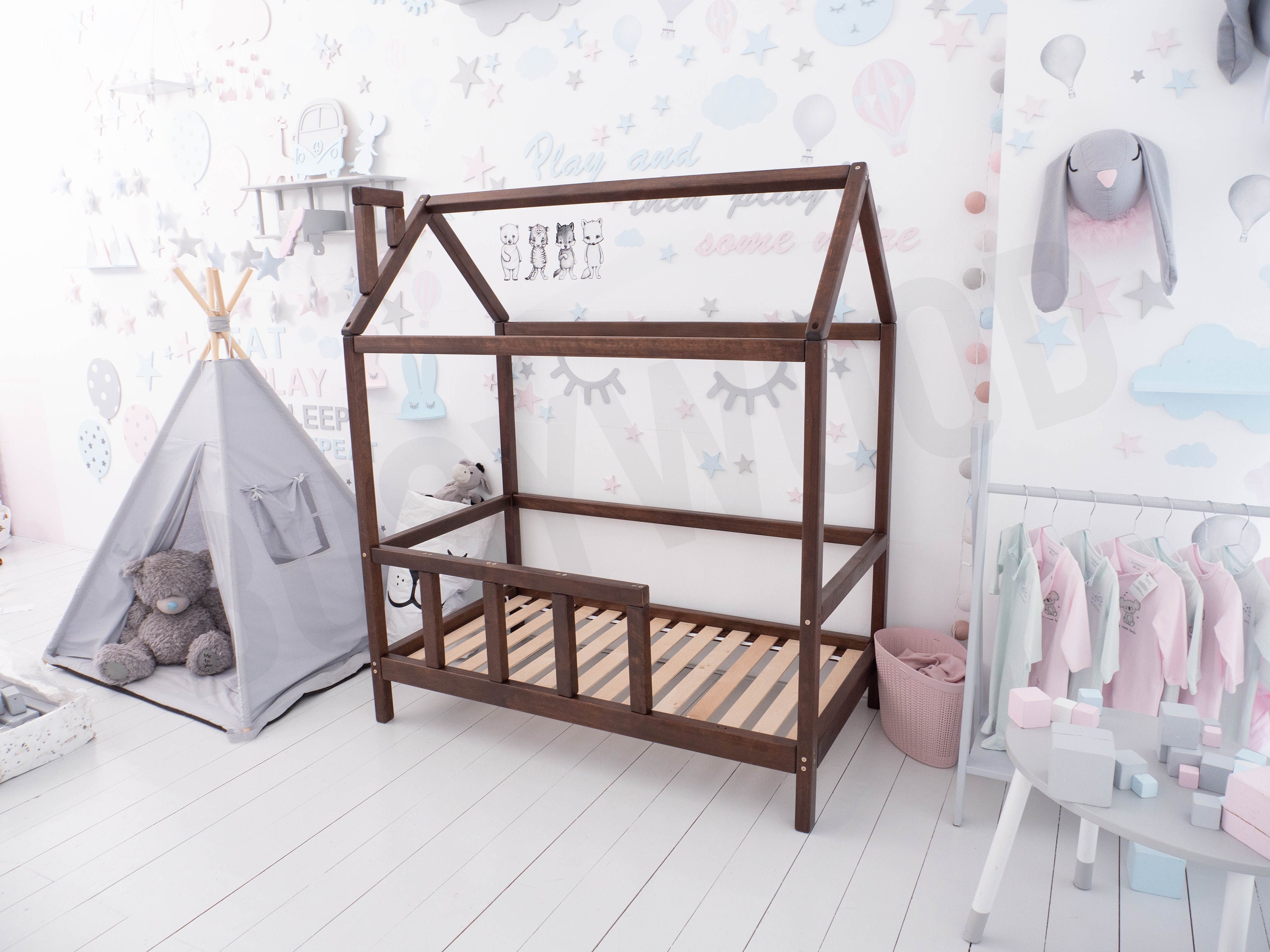 Montessori Bed Toddler Bed Kids Bed Education Furniture Etsy