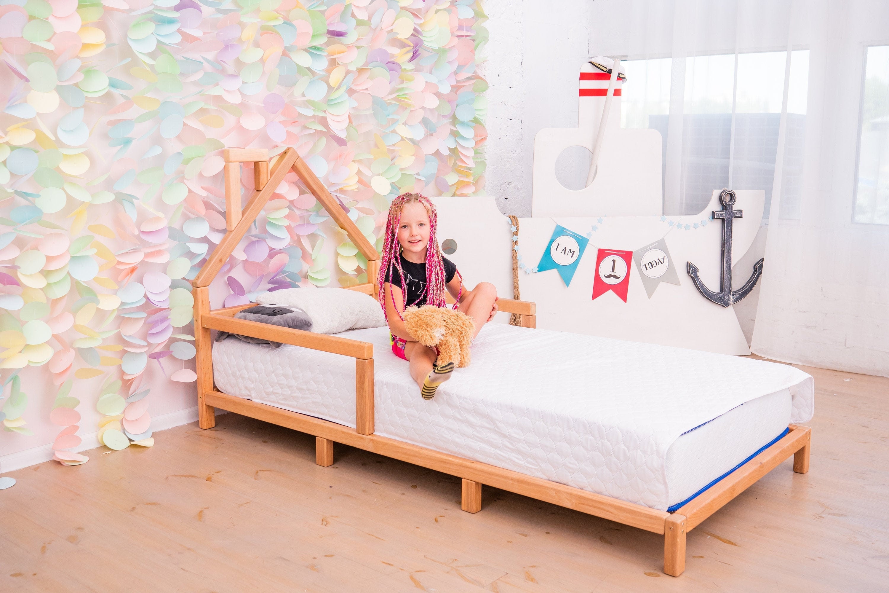 Montessori bed Crib on Floor Eco Friendly Furniture Montessori Etsy