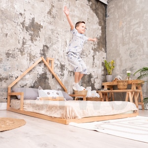 Montessori Floor Bed, Toddler Floor Bed, Floor Bed Frame,  Platform Bed, Toddler Bed, Bedroom Furniture, House Bed, Nursery, Twin Loft Bed