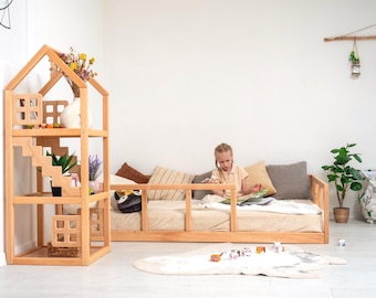Platform Bed, Kids Bed, Low Bed Frame, Toddler Floor Bed, Twin Bed, Montessori Floor Bed, Tatami Bed, Loft Bed,  Bedroom Decor, Nursery Bed