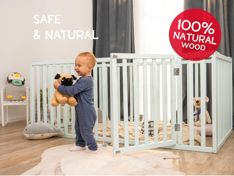 Peuterbed, montessori-vloerbed, houten platformbed, laag profiel bedframe, kinderbed, decoratie kinderkamer, kindermeubels afbeelding 2