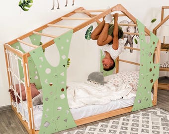 Montessori Gym Bed, Jungle Gym, Toddler Bed, Indoor Gym Bed, Indoor Playhouse, Platform Bed
