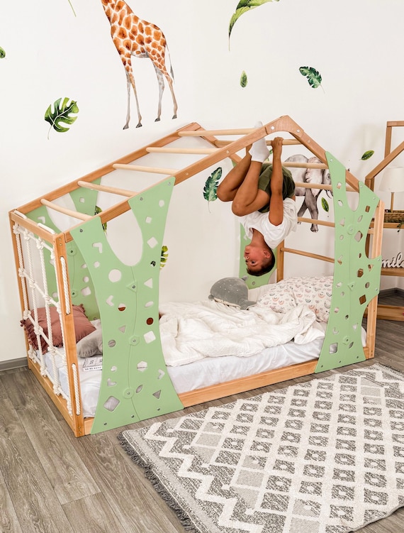 Montessori Gym Bed, Jungle Gym, Toddler Bed, Indoor Gym Bed, Indoor Playhouse, Platform Bed