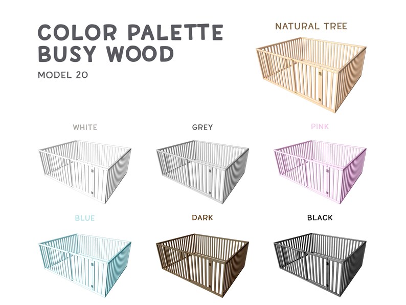 Peuterbed, montessori-vloerbed, houten platformbed, laag profiel bedframe, kinderbed, decoratie kinderkamer, kindermeubels afbeelding 13