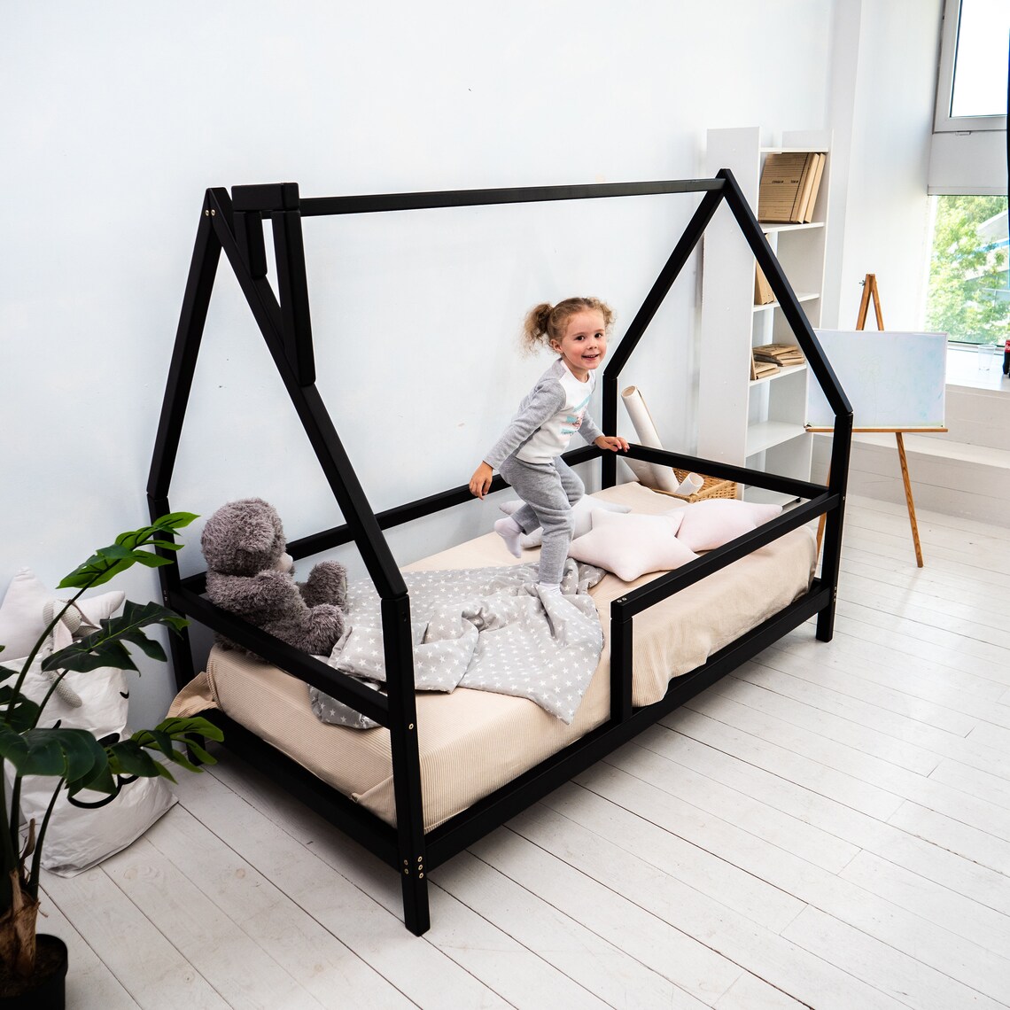 Montessori Toys Toddler House Bed Kids Bed Montessori Bed Full Etsy